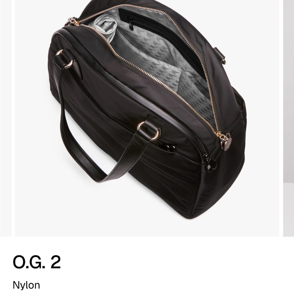 Lo & Sons Black Nylon Tote